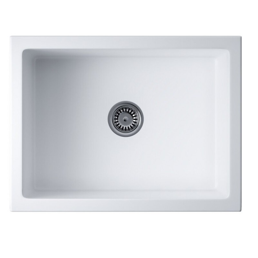 Мойка кухонная Omoikiri Mikura 61-WH 4997068, 61 см, natceramic, цвет белый матовый