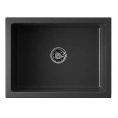 Мойка кухонная Omoikiri Mikura 61-BL 4997069, 61 см, natceramic, цвет черный