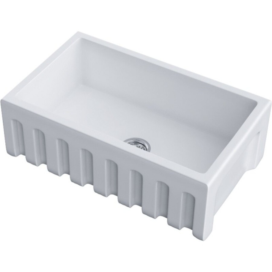 Мойка кухонная Omoikiri Mikura 76-WH 4997074, 76 см, natceramic, цвет белый матовый