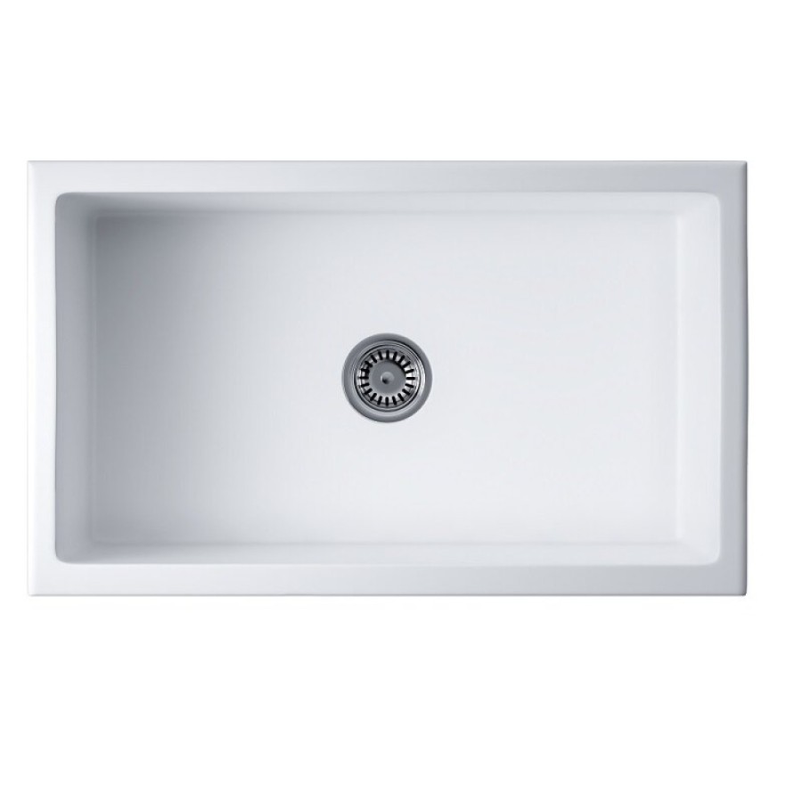 Мойка кухонная Omoikiri Mikura 76-WH 4997074, 76 см, natceramic, цвет белый матовый