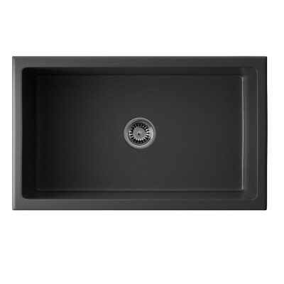 Мойка кухонная Omoikiri Mikura 76-BL 4997075, 76 см, natceramic, цвет черный