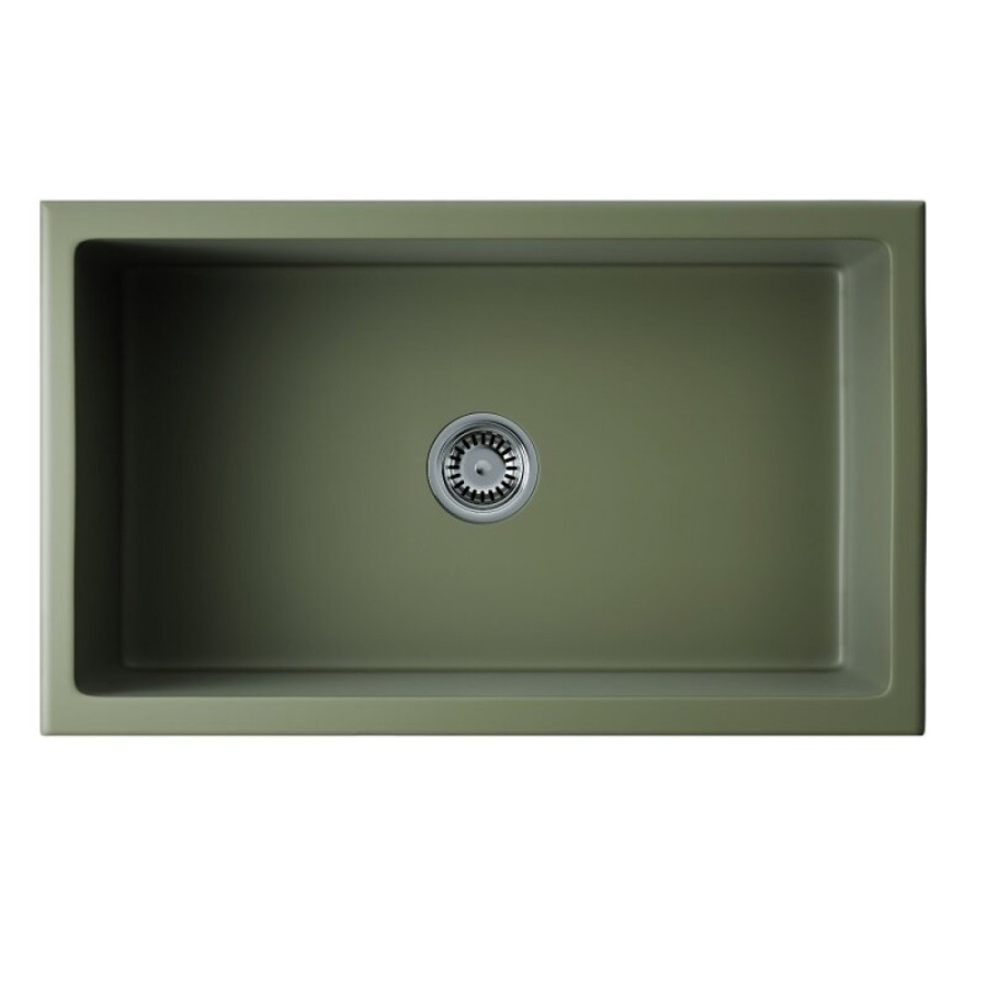 Мойка кухонная Omoikiri Mikura 76-OL 4997076, 76 см, natceramic, цвет olive