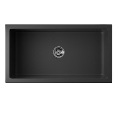 Мойка кухонная Omoikiri Mikura 83-BL 4997081, 84 см, natceramic, цвет черный