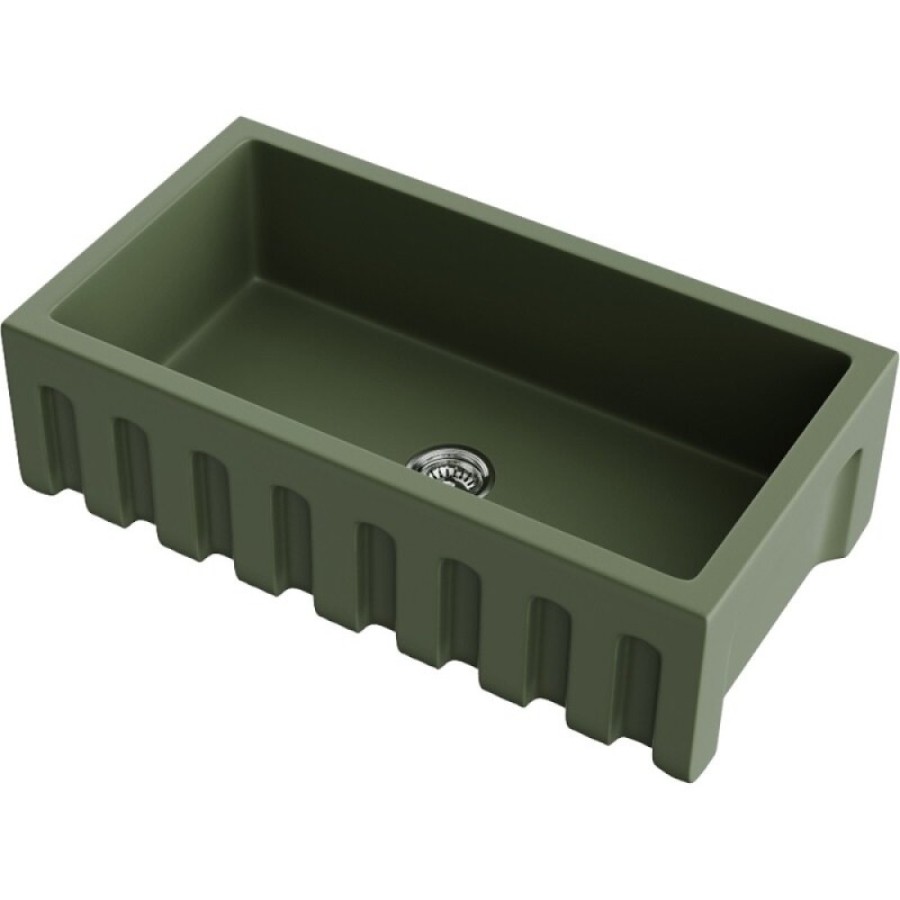 Мойка кухонная Omoikiri Mikura 83-OL 4997082, 84 см, natceramic, цвет olive