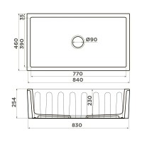 Мойка кухонная Omoikiri Mikura 83-PE 4997084, 84 см, natceramic, цвет pebble