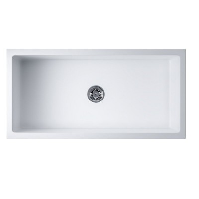 Мойка кухонная Omoikiri Mikura 91-WH 4997086, 91 см, natceramic, цвет белый матовый