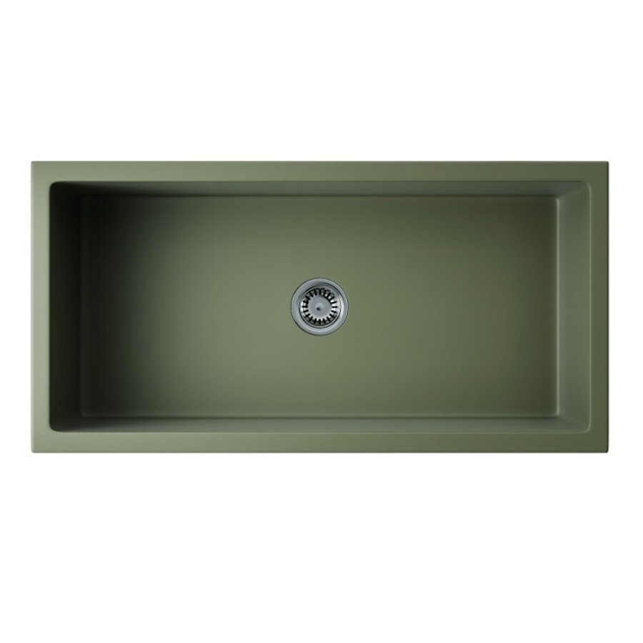 Мойка кухонная Omoikiri Mikura 91-OL 4997088, 91 см, natceramic, цвет olive