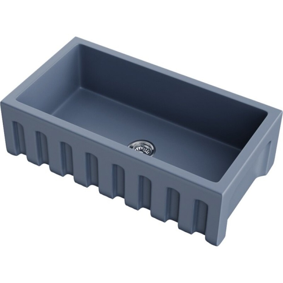 Мойка кухонная Omoikiri Mikura 91-SB 4997089, 91 см, natceramic, цвет smoky blue