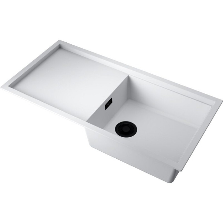 Кухонная мойка Omoikiri Sintesi 100 WH 4997126, 100 см, artceramic, цвет белый