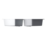 Кухонная мойка Omoikiri Sumi 83C 4997174, 102 см, tetogranit, цвет белый