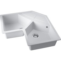 Кухонная мойка Omoikiri Sumi 83C 4997174, 102 см, tetogranit, цвет белый