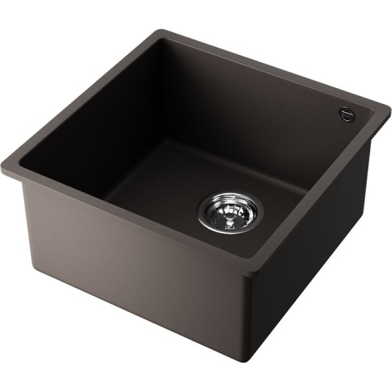 Мойка кухонная Omoikiri Bosen 44-U-ES 4997206, 44 см, tetogranit, цвет espresso
