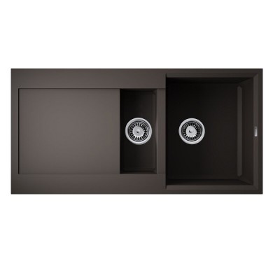Кухонная мойка Omoikiri Sakaime 100-2 ES 4997219, 100 см, tetogranit, цвет espresso