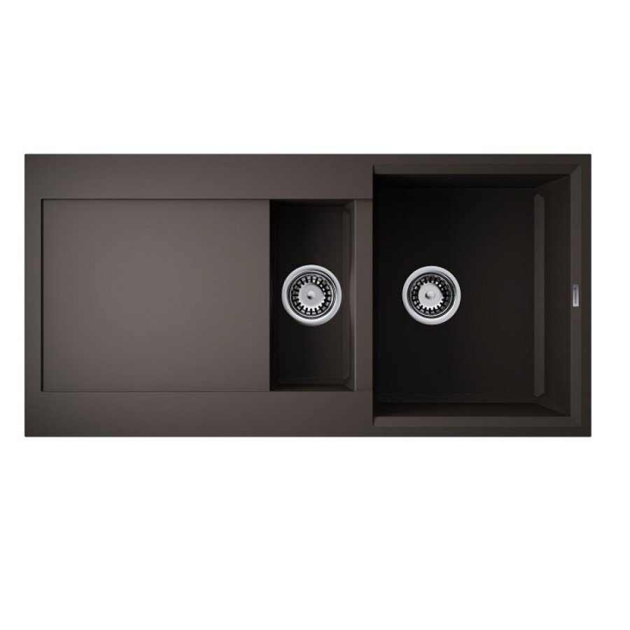 Кухонная мойка Omoikiri Sakaime 100-2 ES 4997219, 100 см, tetogranit, цвет espresso