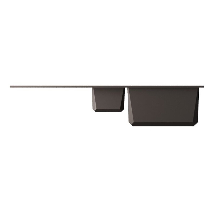 Кухонная мойка Omoikiri Sakaime 100-2 ES 4997219, 100 см, tetogranit, цвет espresso