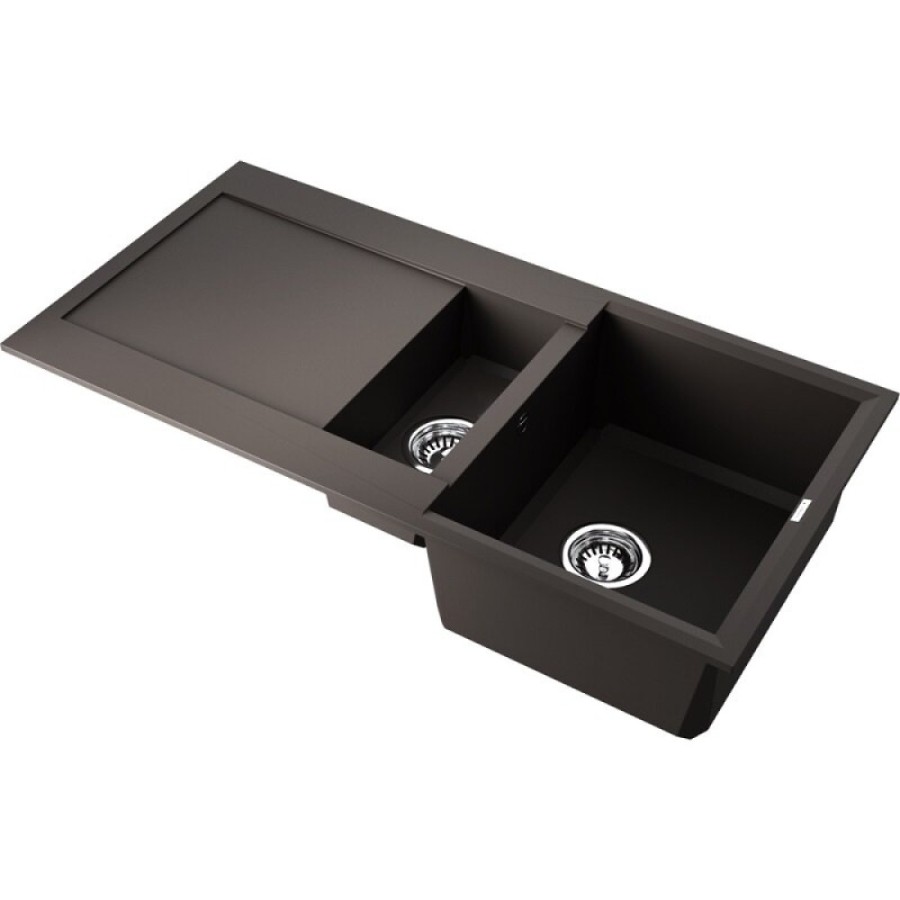 Кухонная мойка Omoikiri Sakaime 100-2 ES 4997219, 100 см, tetogranit, цвет espresso