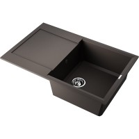 Кухонная мойка Omoikiri Sakaime 79-ES 4997227, 79 см, tetogranit, цвет espresso