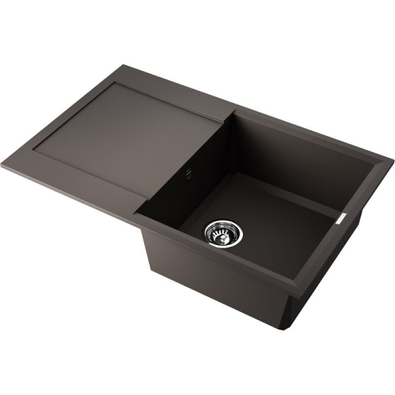 Кухонная мойка Omoikiri Sakaime 79-ES 4997227, 79 см, tetogranit, цвет espresso