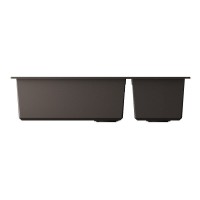 Кухонная мойка Omoikiri Tedori 86-2-LB 4997242, 86 см, tetogranit, цвет espresso