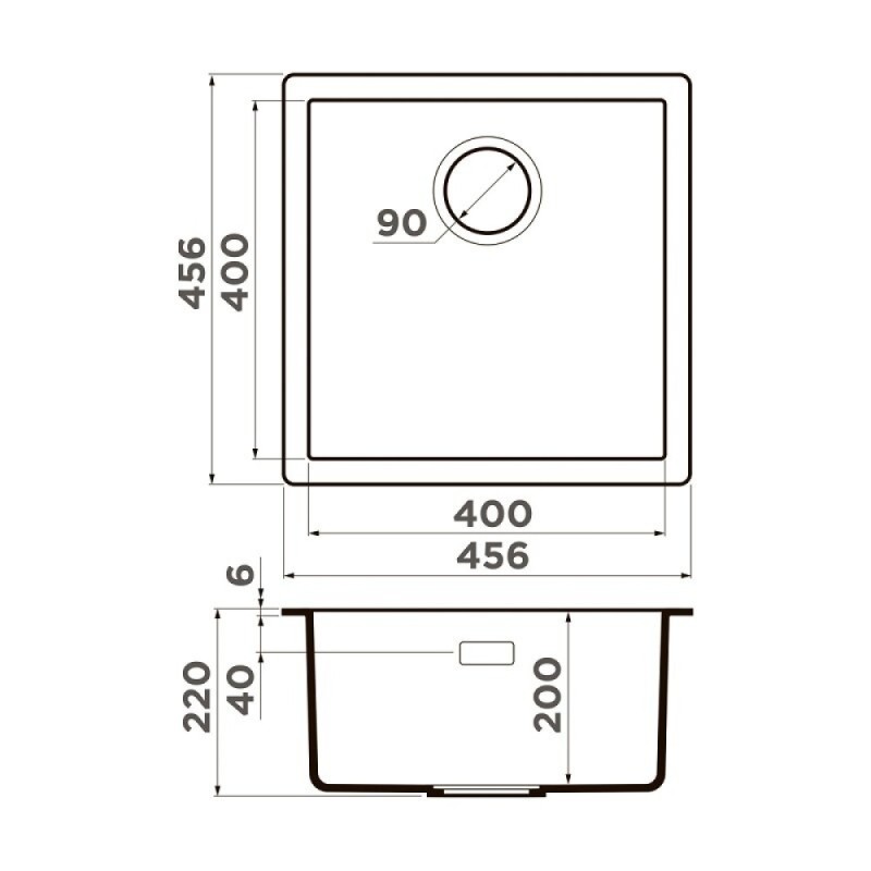 Кухонная мойка Omoikiri Yamakawa 45T Integra 4997254, 45 см, tetogranit, цвет leningrad grey