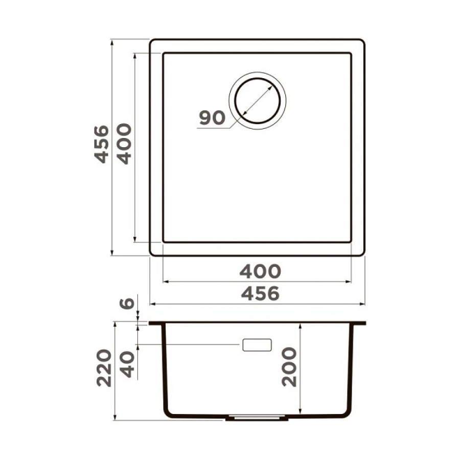 Кухонная мойка Omoikiri Yamakawa 45T Integra 4997254, 45 см, tetogranit, цвет leningrad grey