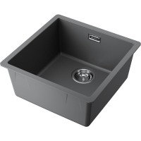 Кухонная мойка Omoikiri Yamakawa 45T Integra 4997256, 45 см, tetogranit, цвет платина