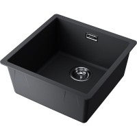 Кухонная мойка Omoikiri Yamakawa 45T Integra 4997257, 45 см, tetogranit, цвет черный