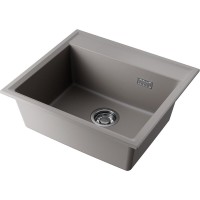 Кухонная мойка Omoikiri Daisen 57-GR 4997311, 57 см, artgranit, цвет leningrad grey