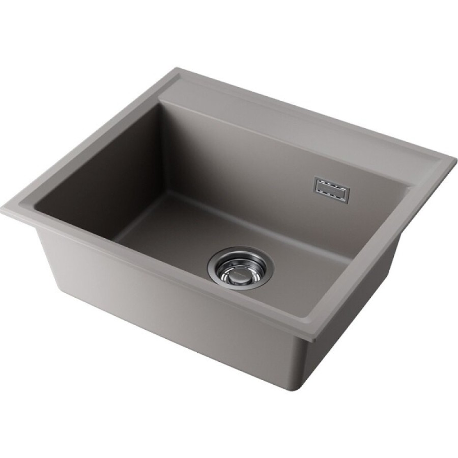 Кухонная мойка Omoikiri Daisen 57-GR 4997311, 57 см, artgranit, цвет leningrad grey