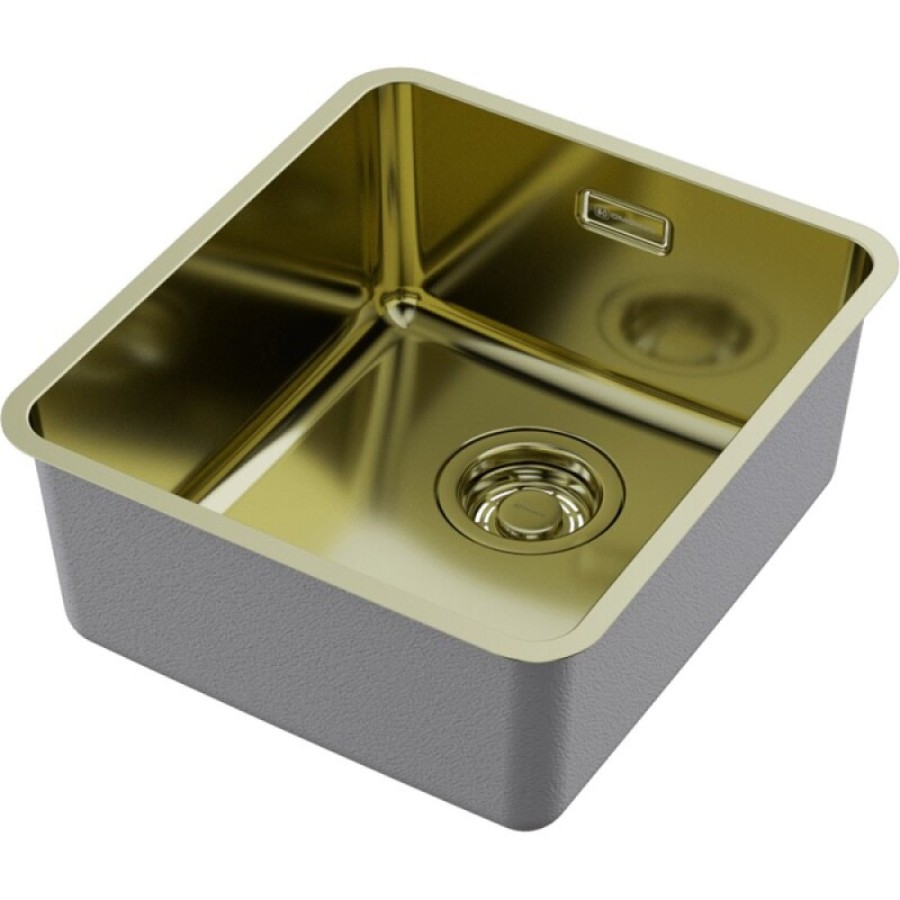 Кухонная мойка Omoikiri Omi 37-U/I Ultra-LG 4997400, 37 см, цвет светлое золото