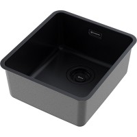 Кухонная мойка Omoikiri Omi 37-U/I Ultra-GB 4997416, 37 см, цвет графит