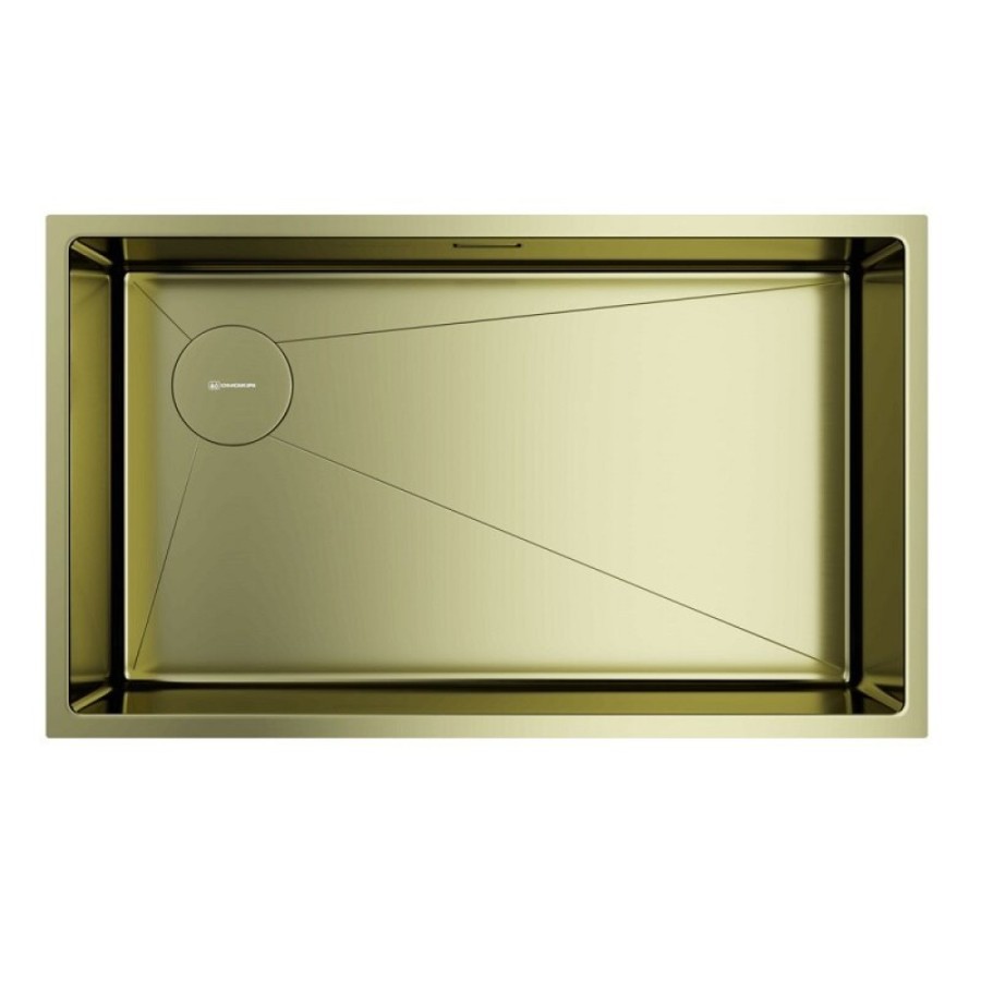 Кухонная мойка Omoikiri Taki 74-U/IF-L Side 4997472, 74 см, цвет светлое золото