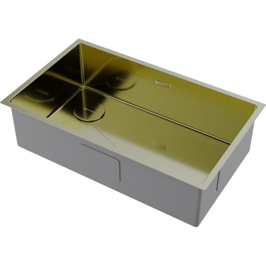Кухонная мойка Omoikiri Taki 74-U/IF-L Side 4997472, 74 см, цвет светлое золото
