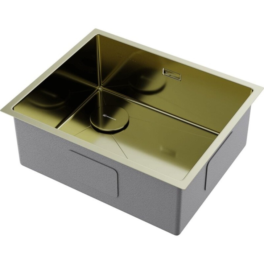 Кухонная мойка Omoikiri Taki 54-U/IF-L Side SF-LG 4997475, 54 см, цвет светлое золото