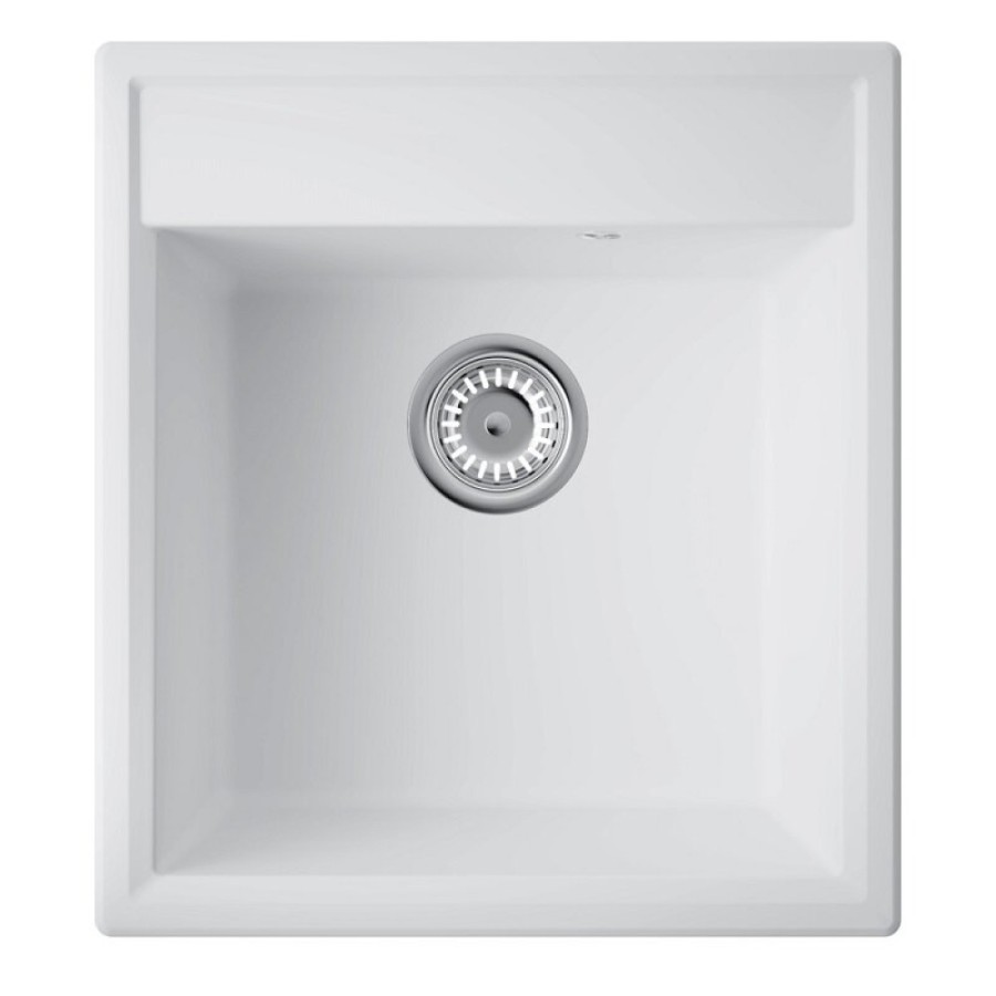 Кухонная мойка Omoikiri Daisen 46-WH 4997521, 46 см, artgranit, цвет белый