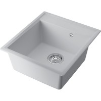 Кухонная мойка Omoikiri Daisen 46-WH 4997521, 46 см, artgranit, цвет белый