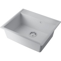 Кухонная мойка Omoikiri Daisen 60-WH 4997522, 60 см, artgranit, цвет белый