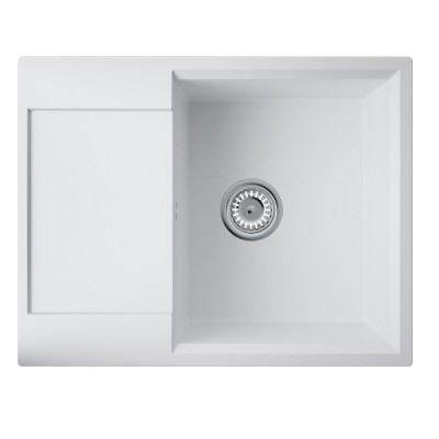 Кухонная мойка Omoikiri Daisen 65-WH 4997523, 65 см, artgranit, цвет белый
