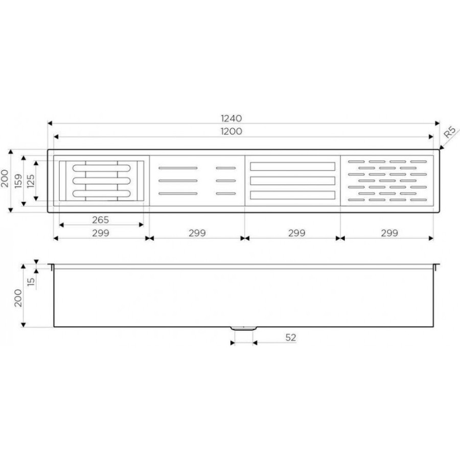 Встраиваемая сушка для посуды Omoikiri DRY-01-LG 4999012, светлое золото
