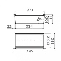 Коландер Omoikiri CO-05-IN, 4999036, нержавеющая сталь