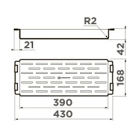 Коландер Omoikiri CO-06 4999052, цвет вороненая сталь