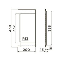 Разделочная доска Omoikiri CB-05-WOOD-M 4999053, цвет wood