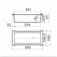 Коландер Omoikiri CO-05-GM, 4999059, цвет вороненая сталь
