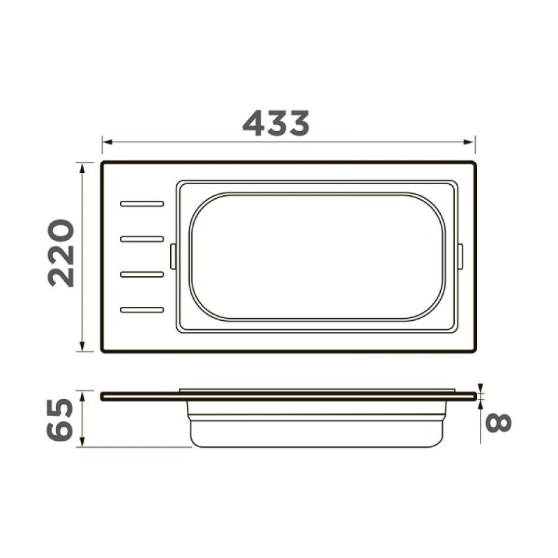 Коландер Omoikiri DC-01-1 4999074, цвет графит