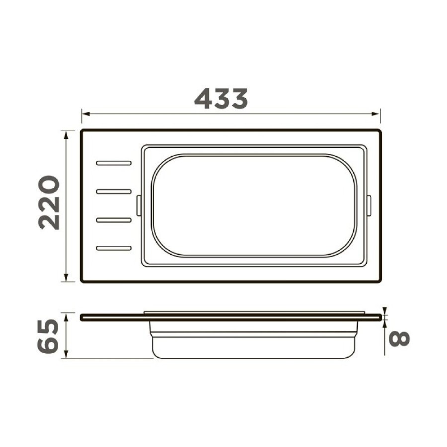 Коландер Omoikiri DC-01-1 4999074, цвет графит