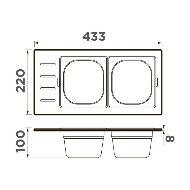 Коландер Omoikiri DC-02-2 4999077, цвет светлое золото