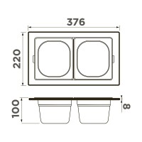 Коландер Omoikiri DC-04-2 4999085, цвет графит