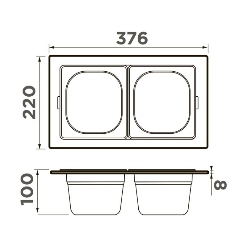 Коландер Omoikiri DC-04-2 4999085, цвет графит