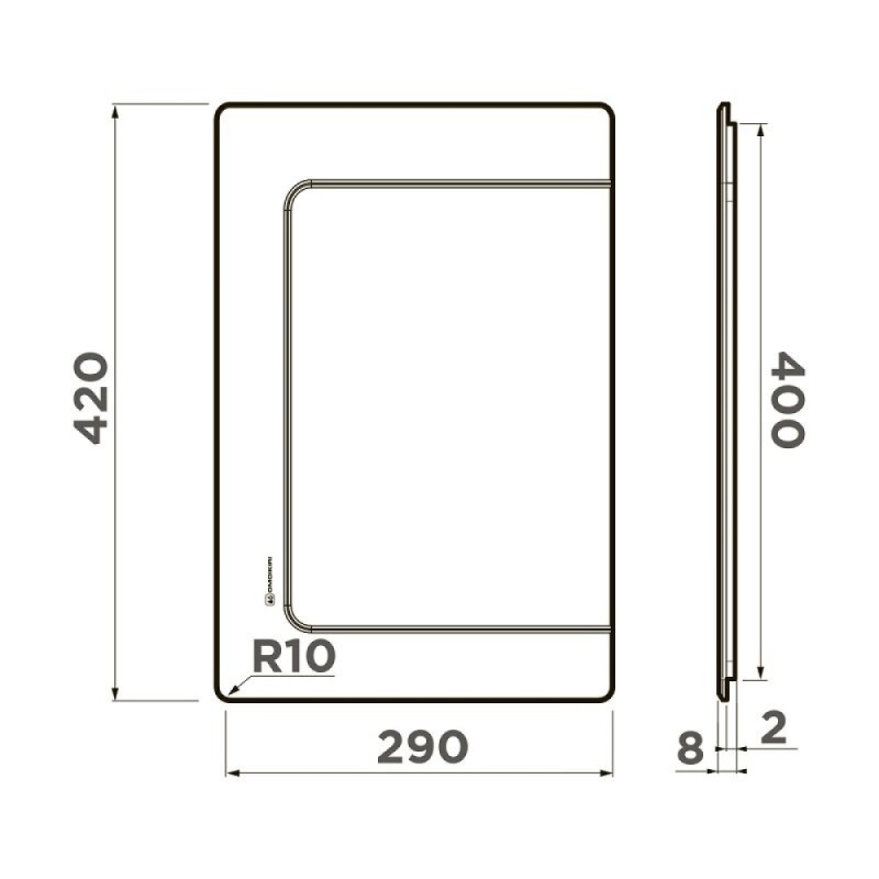 Разделочная доска Omoikiri CB-BASIC-400 4999101, цвет графит