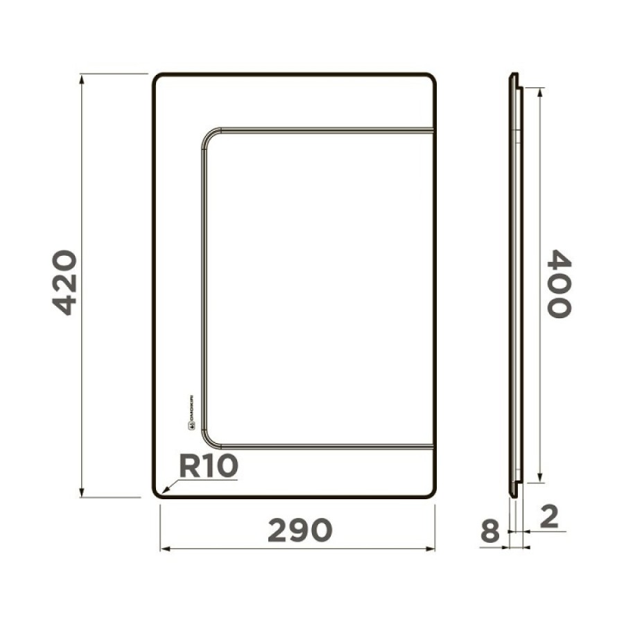 Разделочная доска Omoikiri CB-BASIC-400 4999101, цвет графит